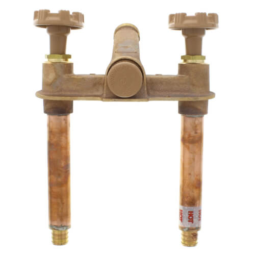 Main product image of Model 22 4", 3/4" PEX Crimp Inlet Hot & Cold Anti-Siphon Wall Faucet w/ Metal Handle