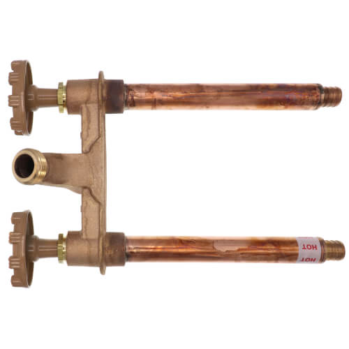 Main product image of 6" 22PX3 Horizontal Hot & Cold Anti-Siphon Wall Faucet w/ Metal Handle, 3/4" PEX Inlet