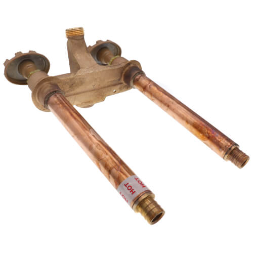 Main product image of 6" 22PX3 Horizontal Hot & Cold Anti-Siphon Wall Faucet w/ Metal Handle, 3/4" PEX Inlet