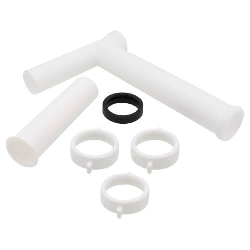Main product image of 1-1/2" Garbage Disposal Waste/Drain Kit, Adjustable (10"-14"), White Plastic