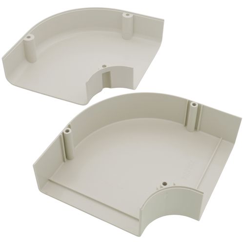 Main product image of 4" SpeediChannel 90-Degree Flat Bend (Natural)