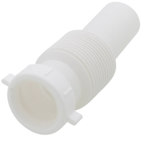 1-1/4" x 1-1/2" Flex Slip Joint Ext Tail Piece - White