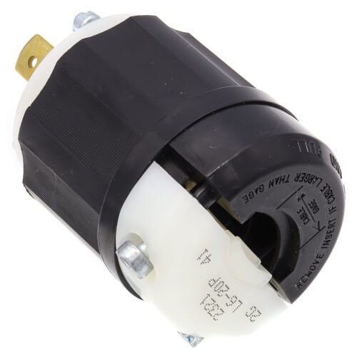 2P NEMA L6-20P Locking Plug Leviton 2321 L6-20P 20 Amp 3W 