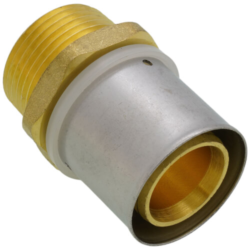 1" PEX-AL-PEX Press x 1" MNPT Adapter
