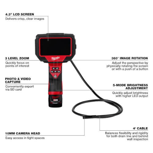 Main product image of M12 M-Spector 360 4' Inspection Camera