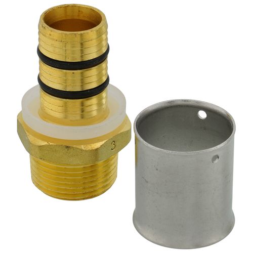 Main product image of 3/4" PAP to 3/4" NPT Press Transition to NPT DZR (Bag of 10)