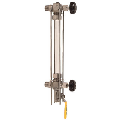 Main product image of 1/2" Stainless Steel Liquid Level Gauge w/ 12" Glass & Rod