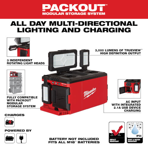 Main product image of M18 PACKOUT Light/Charger