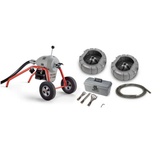 Main product image of K-1500B Sectional Machine (115V), (7) C-14 1-1/4" x 15' Heavy Duty Cables, (2) A-8 Cable Carriers, & 1-1/4" Tool Set