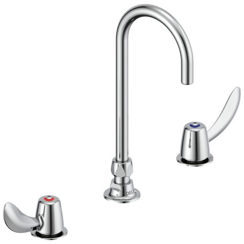 Main product image of 23C6 2 Handle Widespread Bathroom Faucet w/ Gooseneck Spout (Less Pop-up (Chrome), 23C672