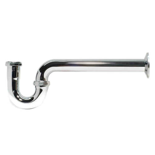 Main product image of 1-1/2" Chrome Plated Brass P-Trap, 17 GA L/CO