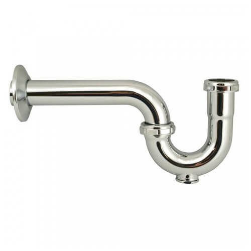 Main product image of 1-1/4" Chrome Plated Brass P-Trap, 17 GA W/CO