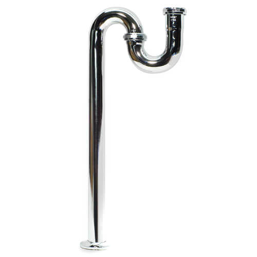Main product image of 1-1/2" x 20-1/2" Chrome Plated Brass S-Trap, 17 GA L/CO