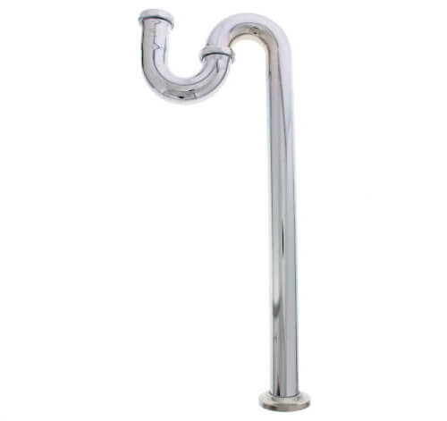 Main product image of 1-1/2" x 20-1/2" Chrome Plated Brass S-Trap, 17 GA W/CO
