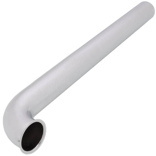 Main product image of 0141897 1-1/2" x 16", 17 Gauge, Direct Connection End Outlet w/ Brass Nuts (Chrome Plated)