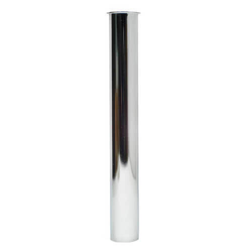 Main product image of 1-1/4" x 1-1/2", 22 GA, CP Flanged Tailpiece (8" Length)
