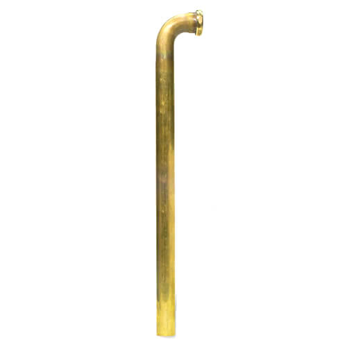 Main product image of 1-1/2" x 24" Rough Brass Slip Joint Waste Bend, 17 GA (HBN)