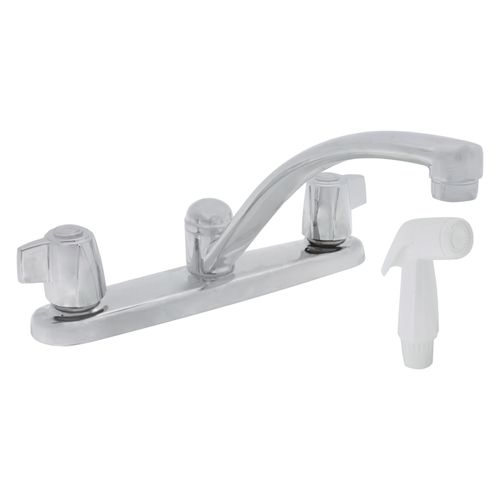 Main product image of Two Handle Kitchen Faucet with Spray - Chrome, 2400LF