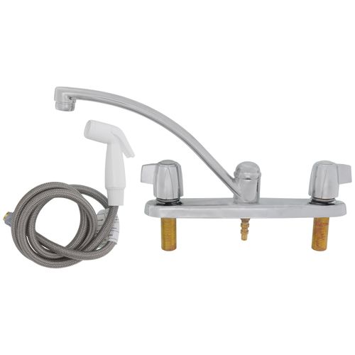 Main product image of Two Handle Kitchen Faucet with Spray - Chrome, 2400LF