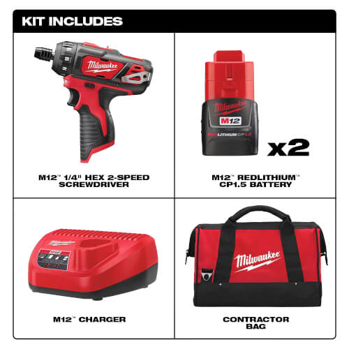 Main product image of M12 1/4” Hex 2-Speed Screwdriver Kit