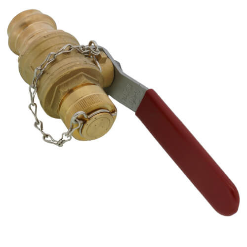 3/4" ProPress Bronze/Brass Full Port Ball Valve (Press x Hose)