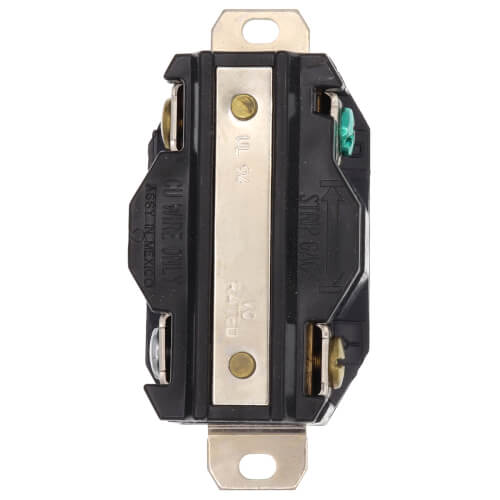 Main product image of Industrial Grade Locking Receptacle, 20A, 3P, NEMA L14-20R - Black (125/250V)