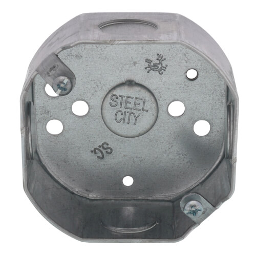 Main product image of 3-1/2" x 1-1/2" Deep Octagon Box w/ 1/2" Knockouts
