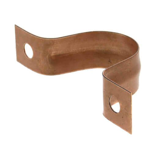 Main product image of 3/4" 2 Hole Carbon Steel Strap (Copper Plated)
