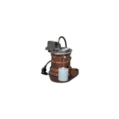Main product image of 1/4 HP Automatic Submersible Pump w/ Wide-Angle Piggyback Float Switch - 115v - 10 ft Cord
