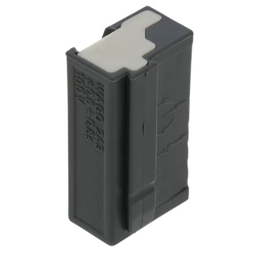Main product image of Micro Push Wire Connector for Junction Boxes, 22-18 AWG - 8 Ports, Dark Gray