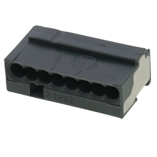 243208 WAGO 243208 Micro Push Wire Connector for Junction Boxes, 2218 AWG 8 Ports, Dark