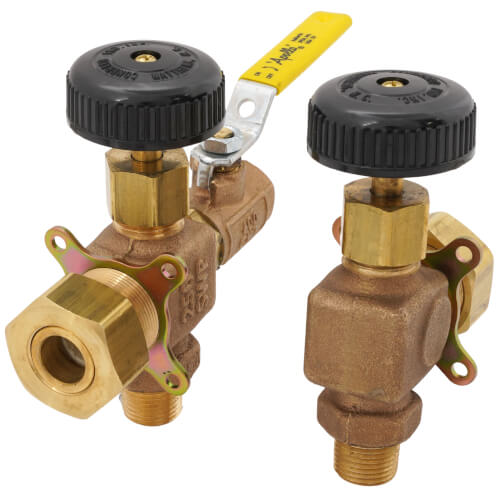 Main product image of 1/2" Bronze Liquid Level Gauge w/ 12" Glass & Rod (Composition Wheel)
