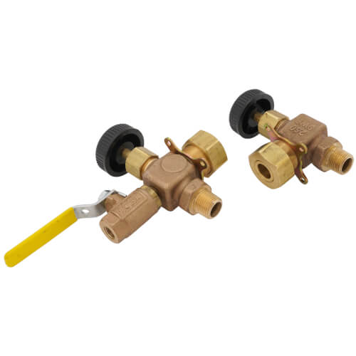 Main product image of 1/2" Bronze Liquid Level Gauge w/ 12" Glass & Rod (Composition Wheel)