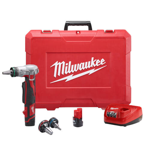 Main product image of M12 ProPEX Expansion Tool Kit w/ 1/2", 3/4", and 1" Heads, (2) M12 Batteries, Charger