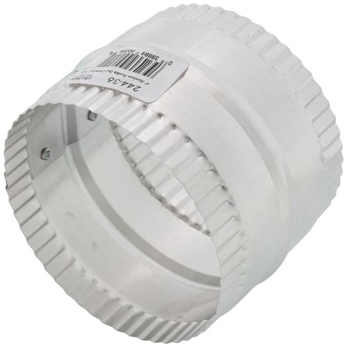 Main product image of 4" Aluminum Connector for Rigid, Flexible Foil & Flexible Insulated Duct