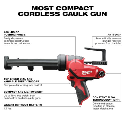 Main product image of M12 10 oz. Caulk and Adhesive Gun (Tool Only)