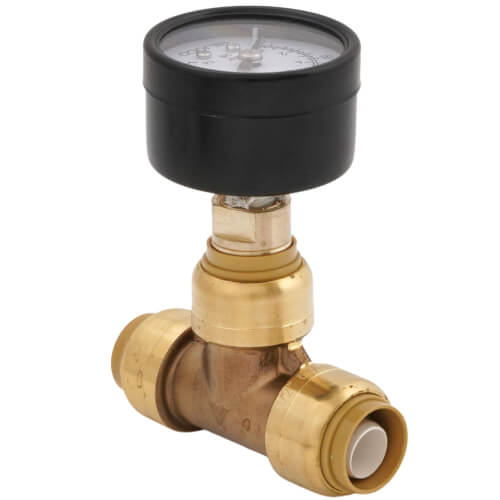 Main product image of SharkBite Pressure Gauge with 1/2" Tee (Lead Free)