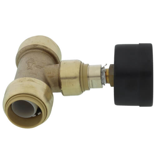 Main product image of SharkBite Pressure Gauge with 3/4" x 3/4" x 1/2" Tee (Lead Free)