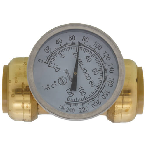 Main product image of SharkBite Temperature Gauge with 1" Tee (Lead Free)