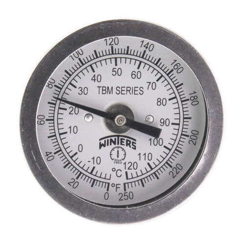 Main product image of 1/2" CTS SharkBite Temperature Gauge, Lead Free (No Tee)