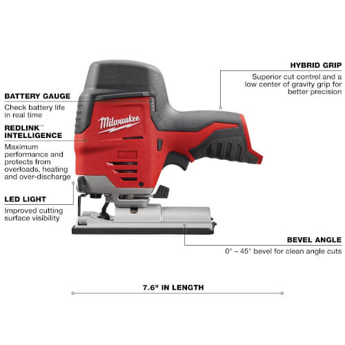 244520 Milwaukee 244520 M12 High Performance Jig Saw (Tool Only)