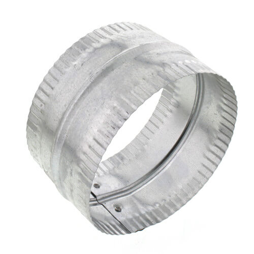 5" Galvanized Connector for Rigid, Semi-rigid, and Flexible Duct