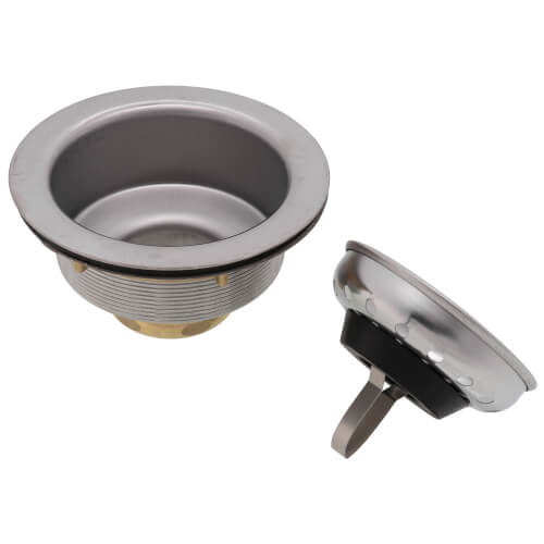 Main product image of Big Boy Stainless Steel Spring Post Basket Strainer (Chrome Finish)