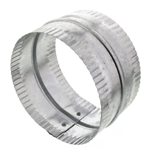 5" Galvanized Connector for Rigid, Semi-rigid, and Flexible Duct