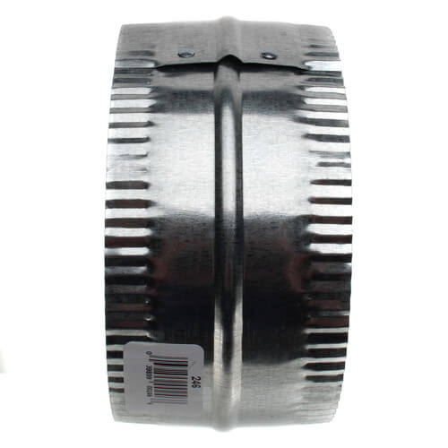 6" Galvanized Connector for Rigid, Semi-rigid, and Flexible Duct