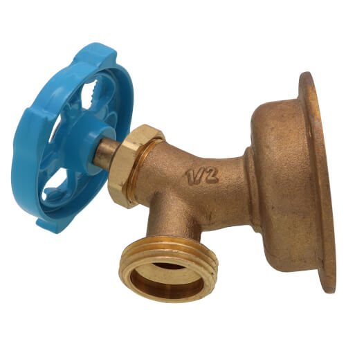 Main product image of 1/2" Push-Fit x 3/4" MHT 90-Degree Hose Bibb – Multi-Turn (Lead Free)