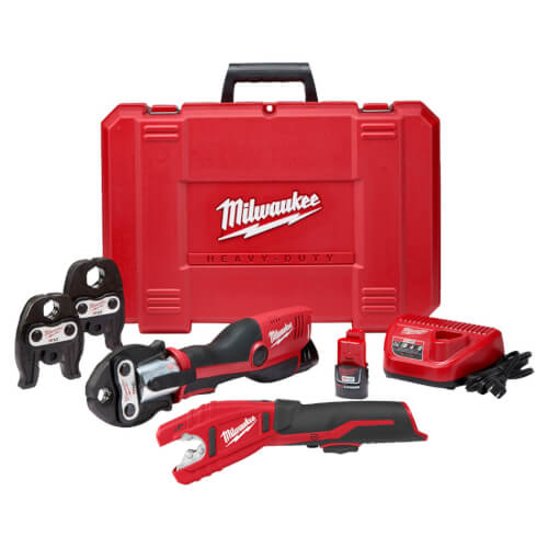 Main product image of M12 Force Logic Package w/ 1/2" to 1" M12 Force Logic Copper Press Tool Kit & M12 Cordless Copper Tubing Cutter