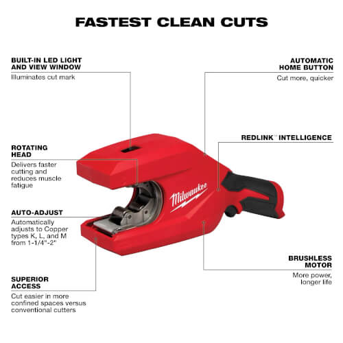 Main product image of M12 Brushless 1-1/4" - 2" Copper Tubing Cutter