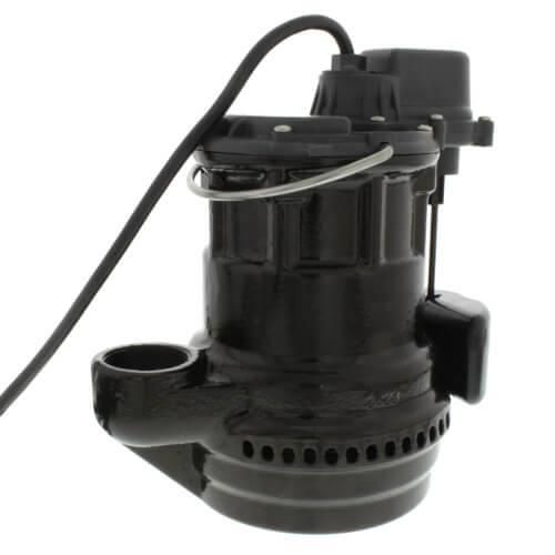 Main product image of 1/4 HP Automatic Submersible Pump w/ Magnetic Vertical Float Switch - 115v - 25 ft Cord