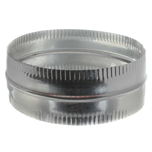 8" Galvanized Connector for Rigid, Semi-rigid, and Flexible Duct
